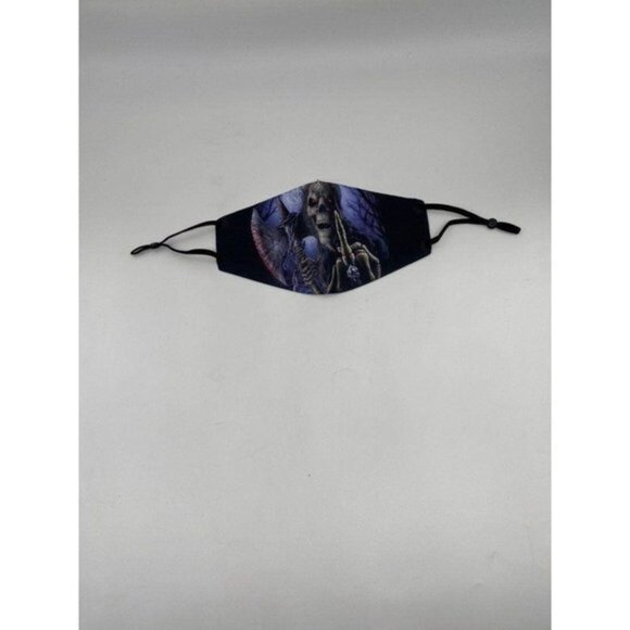 Halloween Skull 3D Face Mask Printed Gothic Punk Face Mask Unisex - Picture 5 of 7